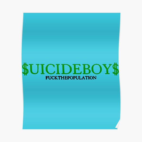 suicideboys ftp logo green money   Poster RB3008 product Offical suicideboys Merch