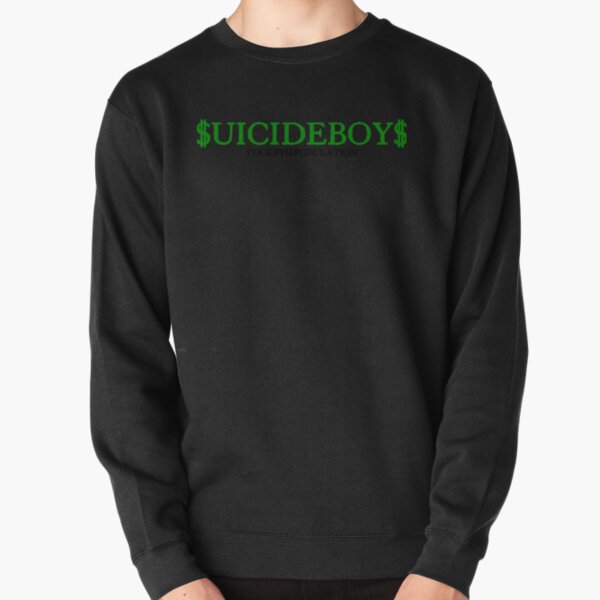 suicideboys ftp logo green money   Pullover Sweatshirt RB3008 product Offical suicideboys Merch