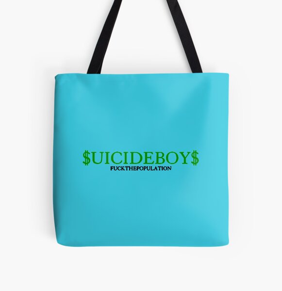suicideboys ftp logo green money   All Over Print Tote Bag RB3008 product Offical suicideboys Merch